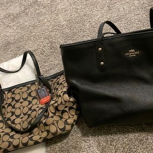 Two Coach purses! In good condition!